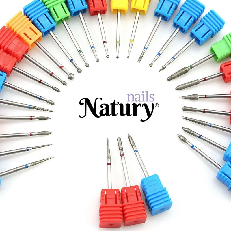 Natury Nails Diamond Drill Bit for Nail Lathe, 4mm Round