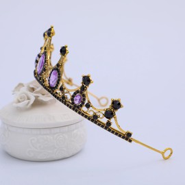 FORSEVEN Crystal Tiaras Birthday Crown for Women Wedding Rhinestones Princess Party Headbands Hair Accessories for Women and Girls