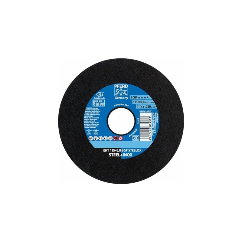 Pferd EHT1150/8S X-Slim Cut-Off Wheel, Multi-Colour, 115 x 0.8 mm