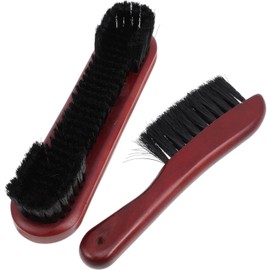 Mtxorvix 9Inch 100% Soild Wooden Handle Pool and Rail Brush SetPool Accessories, Pool Cleaning Tools,Snooker Brush Set for Cleaning (red)