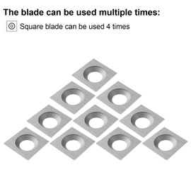 Wood Turning Tools 10 Pieces, Turning Tool Set, Reversible Plates Carbide, Diamond Head Lathe Tools, Turning Steel Turning Accessories, Turning Chisel Turning Finisher Tool, Woodworking Set of Four