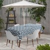 Vargottam Indoor/Outdoor Tablecloth 58x82 Inch RectangleTablecloth with Umbrella Hole and
