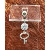 Dragonfly 14 Gage Key of Love Belly Button Ring Stainless