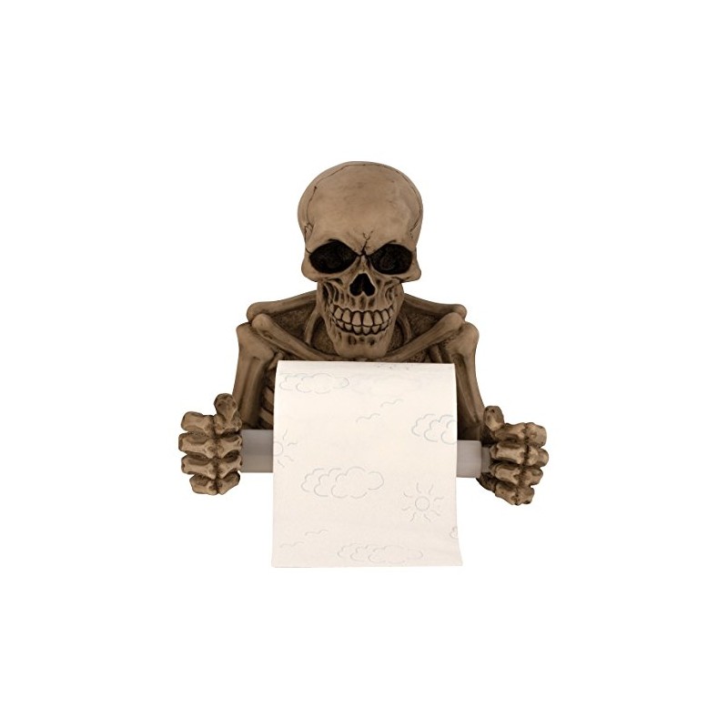 Skull as Toilet Roll Holder Approximately 19 cm x 20