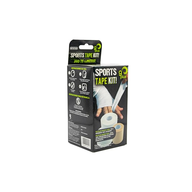 Cinta Adhesiva para Vendaje Deportivo Sports Tape Kit! Go Plus