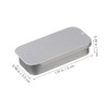SHOWERORO Practical Tin Boxes for Travel 16pcs Metal Tins Lids