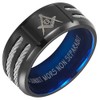 Willis Judd MasonicMan Mens Titanium Freemason Masonic Ring Latin Engraving
