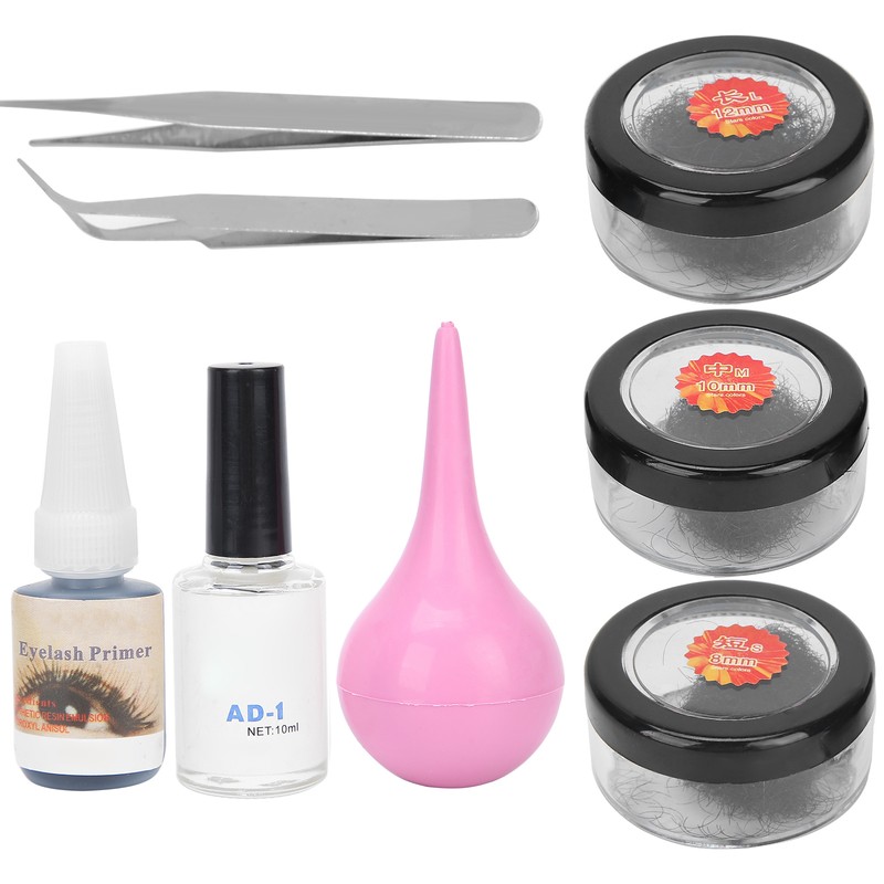 Eyelash Extension Practice Tool Kit Portable False Eyelashes Glue Remover