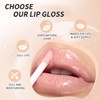 4 Pcs Hydrating Lip Gloss, ICE/MOON/SILK/PETAL High Moisturizing Oil Tint