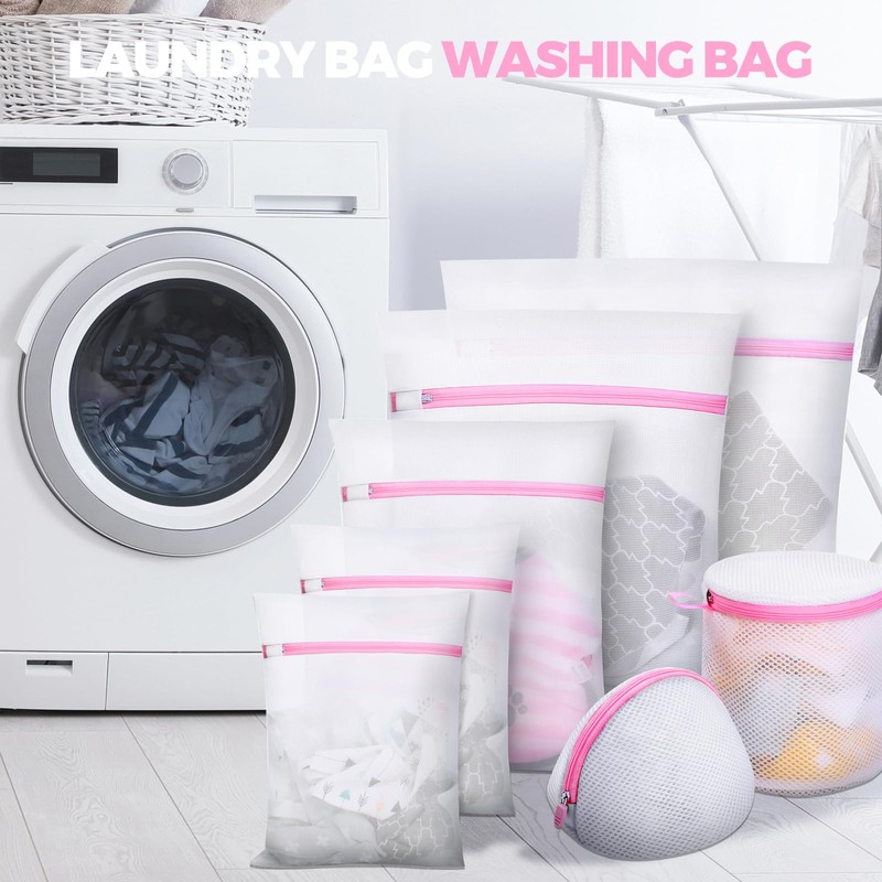 Set of 7 Laundry Bags Laundry Nets