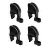 EEYAD 4-Pack Adjustable Pontoon Boat Fender Clips - Black Nylon