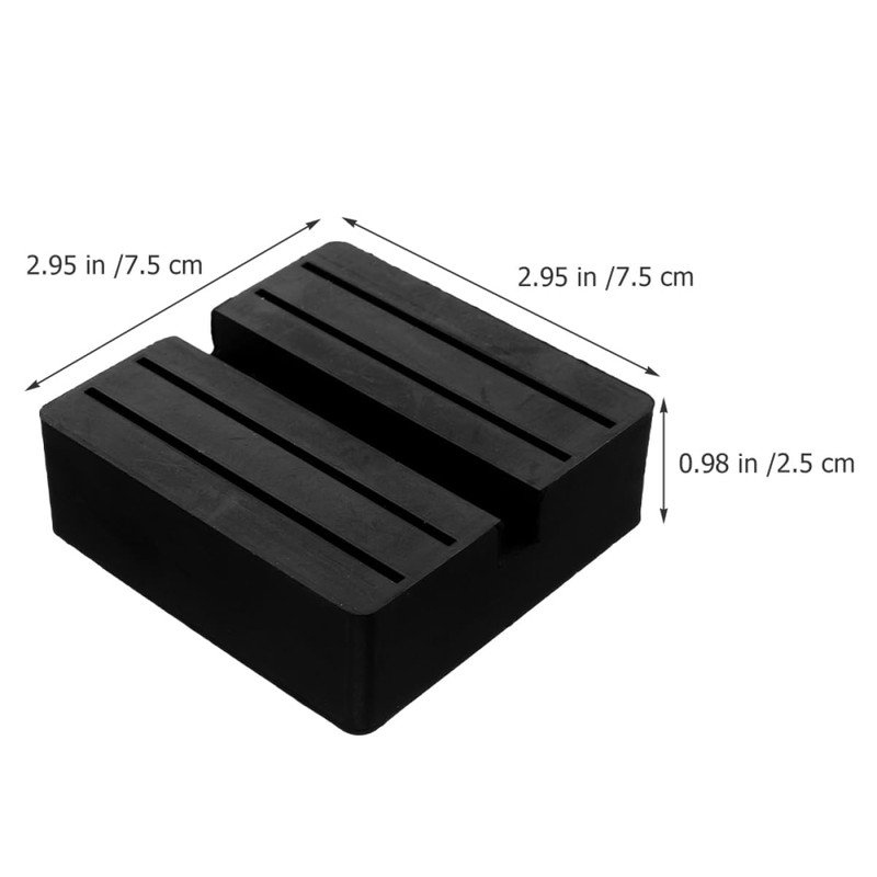 SUPVOX 2pcs High-Class Rubber Jack Stand Pad Jack Block for