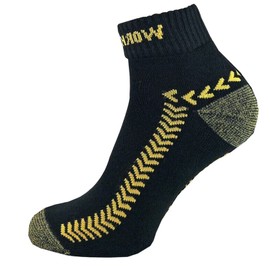 ITRAT Men’s 3 Pairs Ultimate Ankle Quarter Trainer Athletic Running Thick Heavy Duty Work Socks Low Cut Outdoor Sport Socks Re-inforced Heel and Toe Comfort Welt UK Size 6-11 (Black/Grey/Navy (Work)