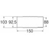 SANEI [Toilet Flexible Drain Handle] Length 5.9 inches (150 mm)