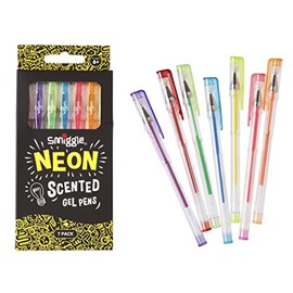 Smiggle Rollerball Gel Pens x7 Pack Scented Multicoloured Neon