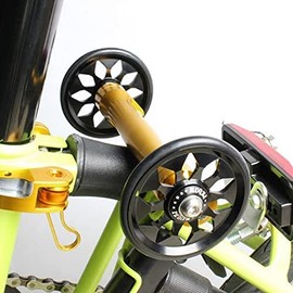 LONDON CRAFTWORK 64mm Lightweight Easy Wheels For BROMPTON in BLACK