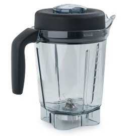 Replacement Container For Vitamix 64oz Low-Profile Blender Pitcher– Fits 5200, 5300, 6500, Explorian, Professional Series, & More – Includes Lid, Blade Assembly, & Tamper