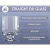 Hanukkah Menorah Glass Oil Cups – Elegant Holders for Oil