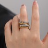 JSJOY Stackable Rings for Women Non Tarnish Cubic Zirconia Spinelli