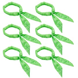 Eutuxia Cooling Scarf, Pack of 6, Wrap Soaked Tie, Head to Instantly Chill Out. Crystal Polymer Technology Keeps Cool, Reusable. for Summer Indoor Outdoor Leisure Activities & Sports. Green Paisley