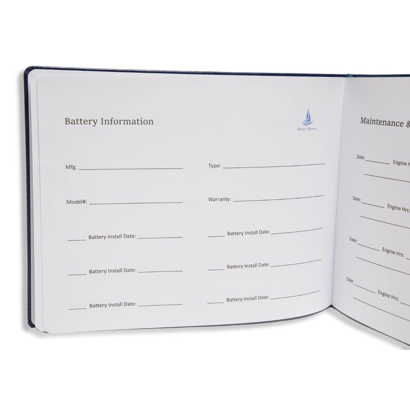 Ships and Maintenance Log Books - Elegant Bound Nautical Dairy