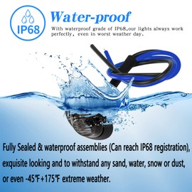 KEING Paquete de 10 luces LED redondas selladas impermeables de 3/4 pulgadas, luz de señal, 12 V para remolque, camión, autobús, camioneta, ATV, RV, camión, caravana, 5 años de garantía (lente ahumada)