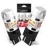 LASFIT 3157 Switchback LED Bulb, 3057 4157 White Amber T3