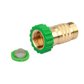 MAKERZ 212 Water Pressure Regulator with Inlet Filter for Standard 3/4" Garden Hose - Factory Set at 45 PSI