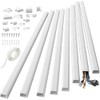 Yecaye Gran tamaño Canaletas para Cables Pared, Canaleta para Cables