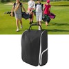 Golf Shoe Bag Convenient PU Leather Black Waterproof Dustproof Sport