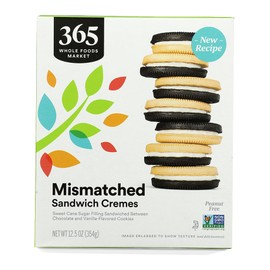 365 by Whole Foods Market Mismatch Sandwich Creme Cookie, 12.5 OZ