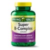 Spring Valley Super B-complex Vitaminas 250 Tabletas Sin Sabor