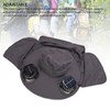 Men Sun Hat Solar Powered Rechargeable Fan UPF50 Wide Brim