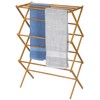 Household Essentials Bamboo Folding Clothes Drying Rack, Upscale Laundry Rack
