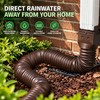 2-Pack Adjustable Downspout Extensions to Help Prevent Water Pooling Around