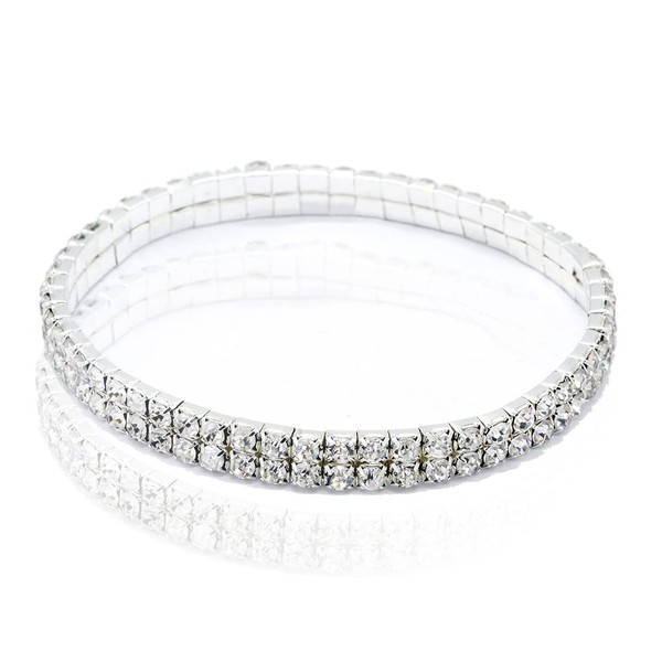 LEEQBCR 1 Piece Sparkling Diamond Anklet Elastic Shiny Shiny Jewelry