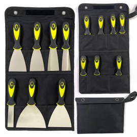 CNMUCI 7-Piece Putty Knife Set, 1" 1.5" 2" 2.5" 3" 4" 5" Stainless Steel Paint Scraper Set for Drywall Repairing and Clearing, Wallpaper Removal, Putty Applying Adhesive, Plaster Scraping