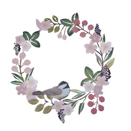 Iron Wreath Wall Hanging Garland Decoration Outdoor Flower Wreath Garden Object Antique Interior Entryway (Blue A)