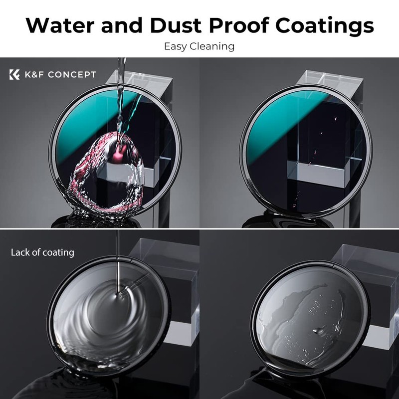 K&F Concept 77MM Lens Filter Kit CPL+ND8+ND64 Multi-Coated Circular Polarizing