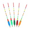 5PCS Multiple Color Balsa Wood Fishing Float Bobber Bite Indicator
