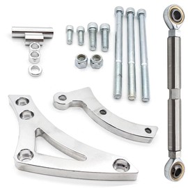 Billet Aluminum Alternator Bracket for Small Block Mopar 318 340 360 – V-Belt Compatible, Fits Chrysler Dodge Engines – Passenger Side Mount, Includes Hardware