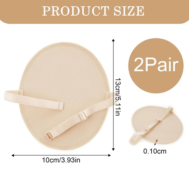 2 Pair Universal Armpit Sweat Pads Arm Pit Guards with