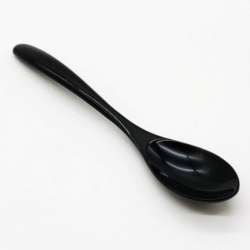 Otto Lacquerware, Wajima Paint, Spoon (Large), Black WA9-8