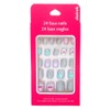 Claire's Girl's Winter Critters Square Press On Faux Nail Set