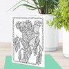 Art Eclect Coloring Nature Greeting and Thank You Note Cards,