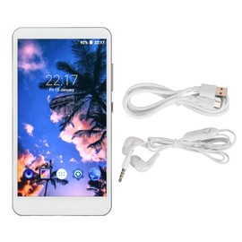 for Android Portable MP4 Player 5.0 Inch Full Touch HD Screen Noise Reduction Support Photo FM Radio Music Player with Bluetooth and WiFi Purple