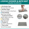 Enkosi Loofah Non Slip Shower Mat Grey – Secure Anti
