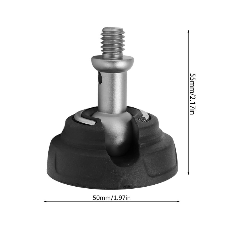 Rubber Stainless Steel Tripod Foot Pad, Non Slip, 50mm Diameter