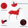 Greyhound Lurcher Raincoat, Whippet Rain Gear with Reflective Bar, Rain/Waterproof,