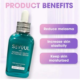 SEYOUL Advanced Youth Activating Serum | Niacinamide 10% + Arbutin Remove Freckles 50ML